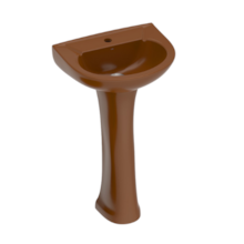 Lavatório com Coluna Saveiro Ocrê - CELITE Lavatório com Coluna Saveiro Ocrê - CELITE