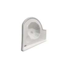 Lavatório de Bancada Direito Branco Fibra - FORTMÁRMORE Lavatório de Bancada Direito Branco Fibra - FORTMÁRMORE