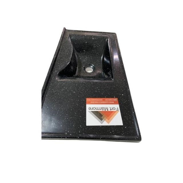 Lavatório Luxo Magnum Grafite Fibra - FORTMÁRMORE Lavatório Luxo Magnum Grafite Fibra - FORTMÁRMORE