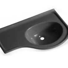 Lavatório Mármore Sintético Premium Direito Cinza Real - DECORALITA Lavatório Mármore Sintético Premium Direito Cinza Real - DECORALITA