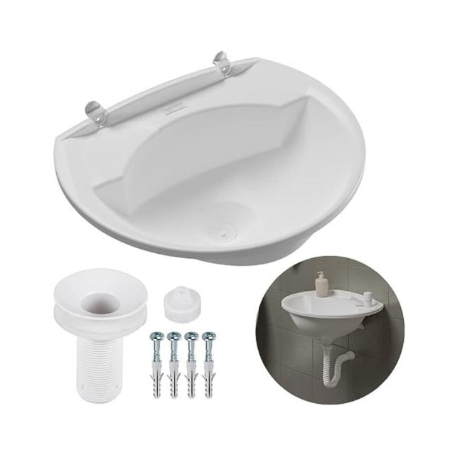 Lavatório Plástico Branco - Astra Lavatório Plástico Branco - Astra