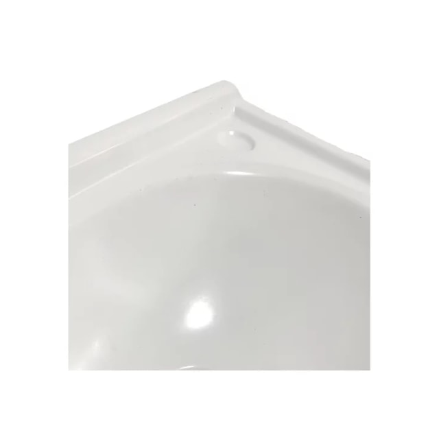 Lavatório Retangular Branco de Fibra - FORTMÁRMORE Lavatório Retangular Branco de Fibra - FORTMÁRMORE