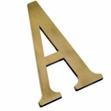 Letra Residencial A Bronze - Valeplast Letra Residencial A Bronze - Valeplast