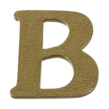 Letra Residencial B Bronze - Valeplast Letra Residencial B Bronze - Valeplast