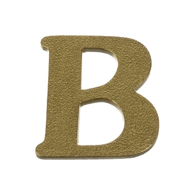 Letra Residencial B Bronze - Valeplast Letra Residencial B Bronze - Valeplast