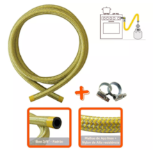 Ligação Flexível para Gás 3/8" 1,25m - ROCO Ligação Flexível para Gás 3/8" 1,25m - ROCO