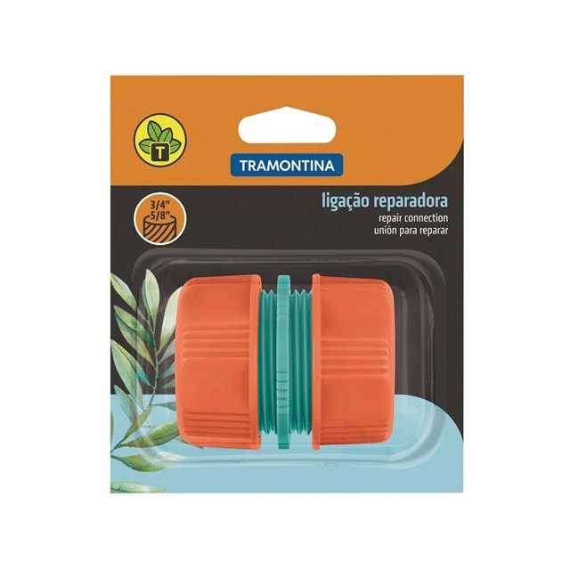 Ligação Reparadora em Plástico para Mangueira 5/8 Pol. e 3/4 Pol. - TRAMONTINA
