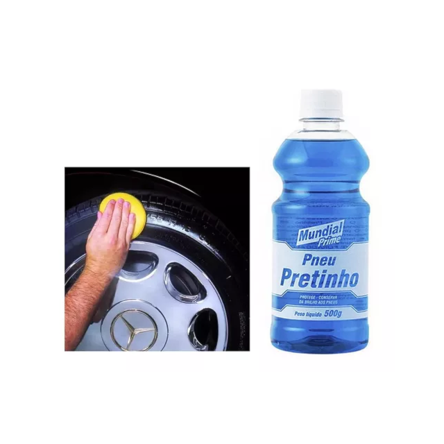 Limpa Pneus 500ml Pneu Pretinho - MUNDIAL Limpa Pneus 500ml Pneu Pretinho - MUNDIAL