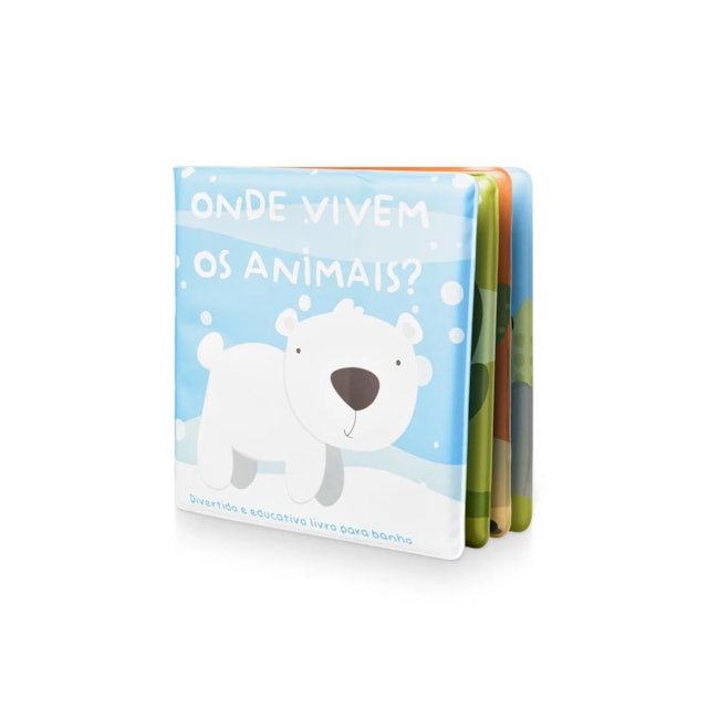 Livro de Banho Onde Vivem os Animais Multicolor +4m Multikids Baby - BB1138