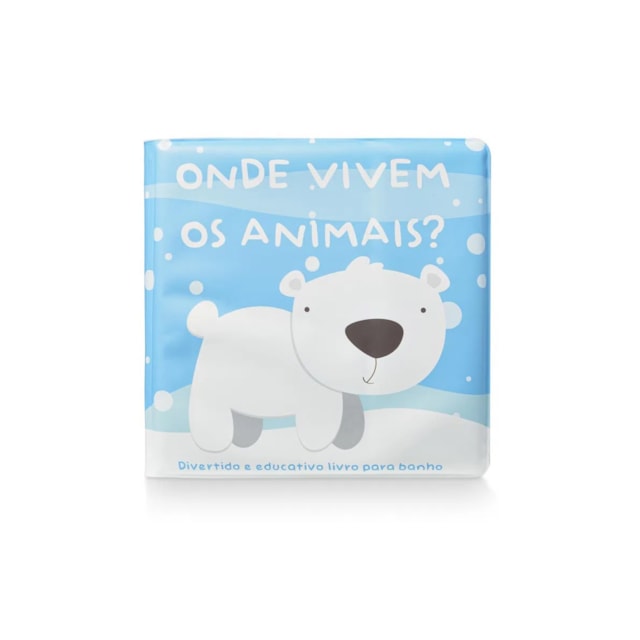 Livro de Banho Onde Vivem os Animais Multicolor +4m Multikids Baby - BB1138