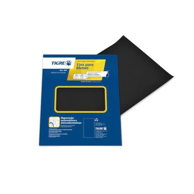 Lixa D'Água Grão 600 - Tigre Lixa D'Água Grão 600 - Tigre