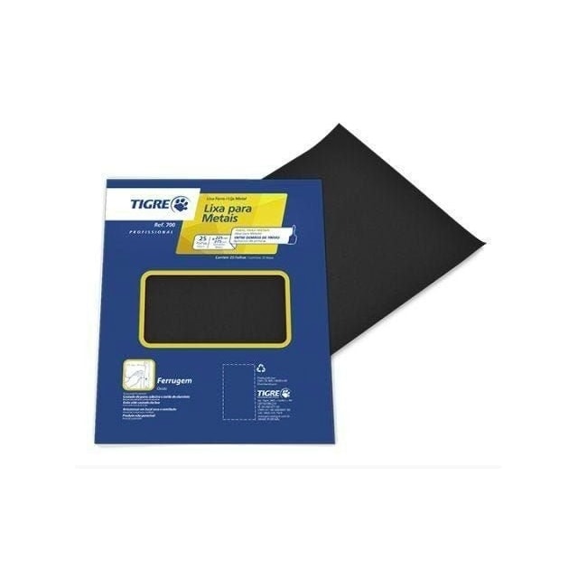 Lixa para Ferro Grão 120 - Tigre  Lixa para Ferro Grão 120 - Tigre