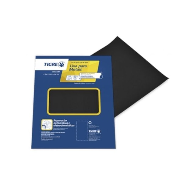 Lixa para Ferro Grão 150 - Tigre  Lixa para Ferro Grão 150 - Tigre