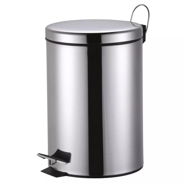 Lixeira 12 Litros de Aço Inox com Pedal - KALA Lixeira 12 Litros de Aço Inox com Pedal - KALA