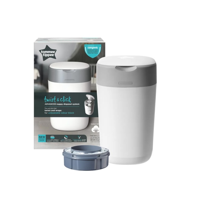 Lixeira De Descarte De Fraldas Twist And Click Branca Tommee Tippee - 85101501