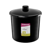 Lixeira de Plástico Multiuso Preta 6L - PRIMAFER