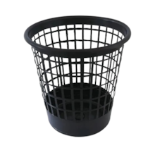 Lixeira Plástica Telada Redonda 10L Preta - DIMAX
