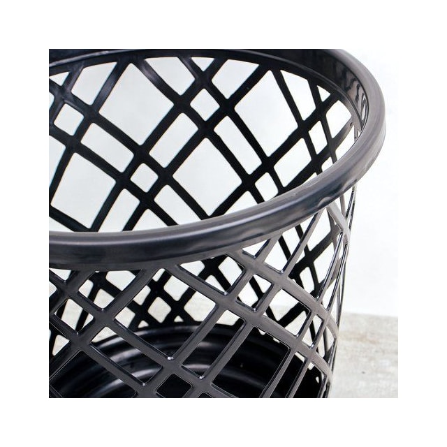 Lixeira Plástica Telada sem Tampa 10 Litros Preta - JAGUAR Lixeira Plástica Telada sem Tampa 10 Litros Preta - JAGUAR