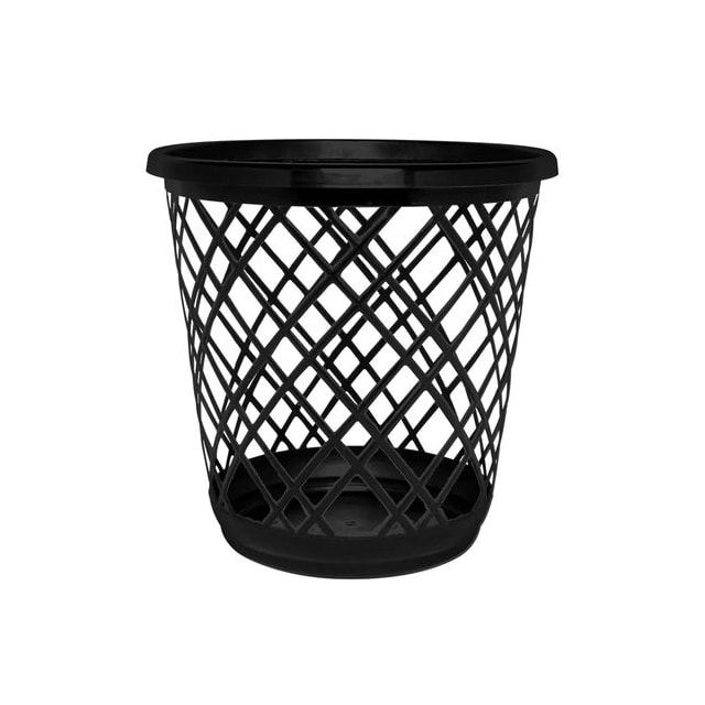 Lixeira Plástica Telada sem Tampa 10 Litros Preta - JAGUAR Lixeira Plástica Telada sem Tampa 10 Litros Preta - JAGUAR
