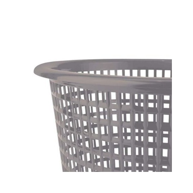 Lixeira Plástica Vazada 10 Litros Cinza Grafite - MOR Lixeira Plástica Vazada 10 Litros Cinza Grafite - MOR