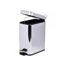 Lixeira Retangular Slim Aço Inox 5L - KALA Lixeira Retangular Slim Aço Inox 5L - KALA