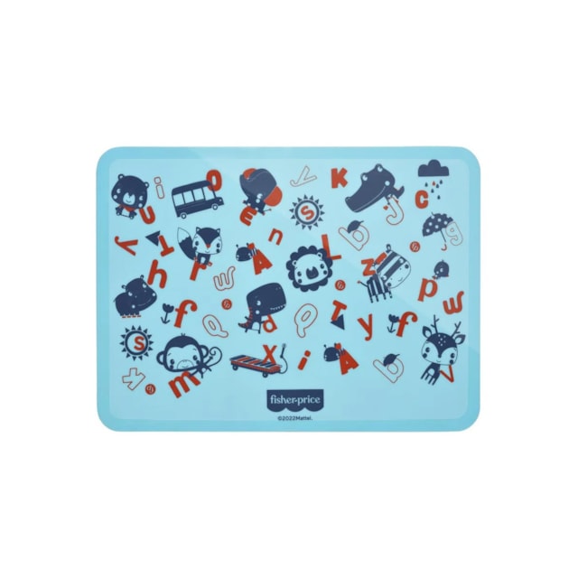 Lugar Americano de Silicone Estampado Yummy! Fisher-Price Azul