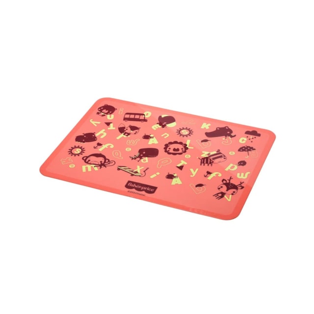 Lugar Americano de Silicone Estampado Yummy! Fisher-Price Coral Lugar Americano de Silicone Estampado Yummy! Fisher-Price Coral