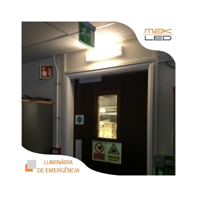 Luminária de Emergência 30 Leds 1w - Mak Led