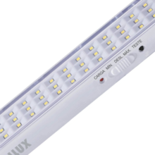 Luminária de Emergência Bat 4W 60 LEDS 6500K Branca - DILUX Luminária de Emergência Bat 4W 60 LEDS 6500K Branca - DILUX