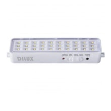 Luminária de Emergência Branca 1W 30 LEDS Pocket 6500K - DILUX Luminária de Emergência Branca 1W 30 LEDS Pocket 6500K - DILUX