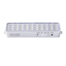 Luminária de Emergência Branca 1W 30 LEDS Pocket 6500K - DILUX