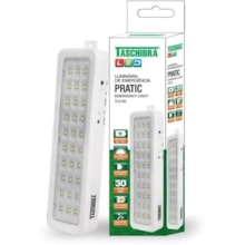 Luminária de Emergência Pratica 30 Leds - TASCHIBRA Luminária de Emergência Pratica 30 Leds - TASCHIBRA