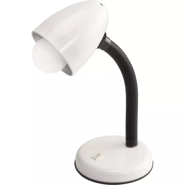 Luminária de Mesa com Entrada E27 Branca - LIEGE Luminária de Mesa com Entrada E27 Branca - LIEGE