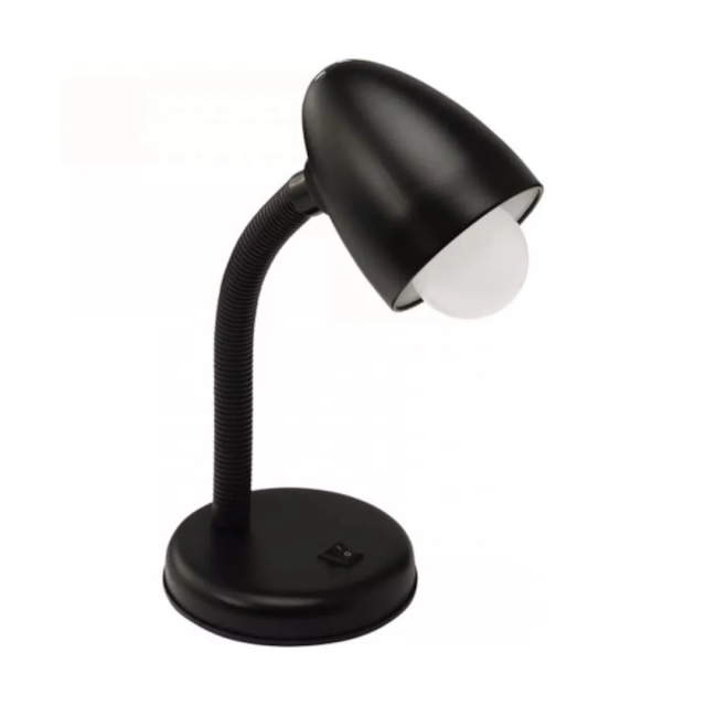 Luminária de Mesa com Entrada E27 Preta - LIEGE Luminária de Mesa com Entrada E27 Preta - LIEGE