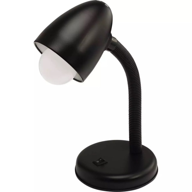 Luminária de Mesa com Entrada E27 Preta - LIEGE Luminária de Mesa com Entrada E27 Preta - LIEGE