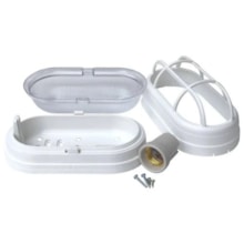 Luminária Tartaruga com Grade Branca - OPL Luminária Tartaruga com Grade Branca - OPL