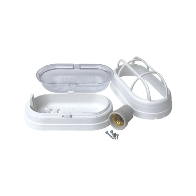 Luminária Tartaruga com Grade Branca - OPL Luminária Tartaruga com Grade Branca - OPL