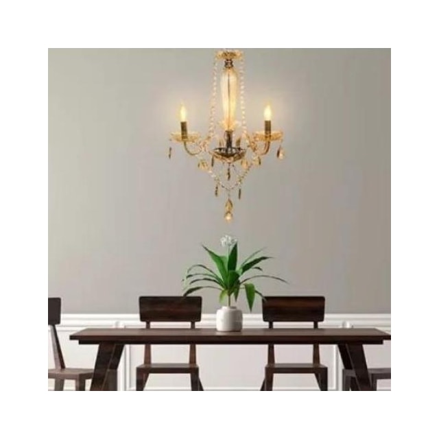 Lustre Pendente Baronesa Champagne 3 x E14 - AVANT Lustre Pendente Baronesa Champagne 3 x E14 - AVANT