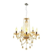 Lustre Pendente Baronesa Champagne 5 x E14 - AVANT Lustre Pendente Baronesa Champagne 5 x E14 - AVANT