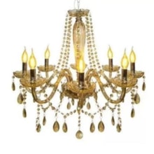 Lustre Pendente Baronesa Champagne 8 x E14 - AVANT