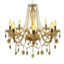 Lustre Pendente Baronesa Champagne 8 x E14 - AVANT Lustre Pendente Baronesa Champagne 8 x E14 - AVANT