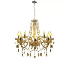 Lustre Pendente Baronesa Champagne 8 x E14 - AVANT