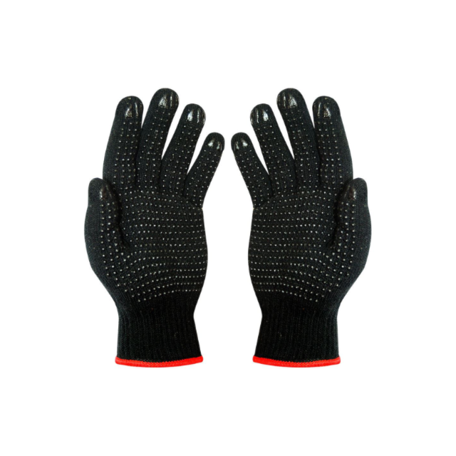 Luva 9,5cm 3 Fios Preta - PLASTCOR Luva 9,5cm 3 Fios Preta - PLASTCOR