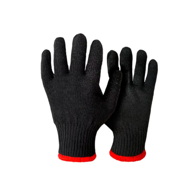 Luva 9,5cm 3 Fios Preta - PLASTCOR Luva 9,5cm 3 Fios Preta - PLASTCOR