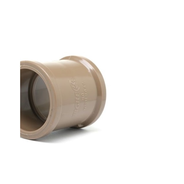 Luva de Correr para Tubo Soldável 50mm Marrom - Tigre Luva de Correr para Tubo Soldável 50mm Marrom - Tigre