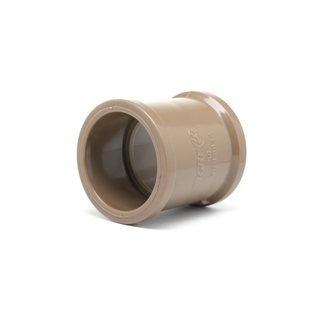 Luva de Correr para Tubo Soldável 50mm Marrom - Tigre Luva de Correr para Tubo Soldável 50mm Marrom - Tigre