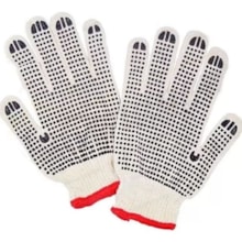 Luva de Malha Branca de 3 Fios Pigmentada - Plastcor Luva de Malha Branca de 3 Fios Pigmentada - Plastcor