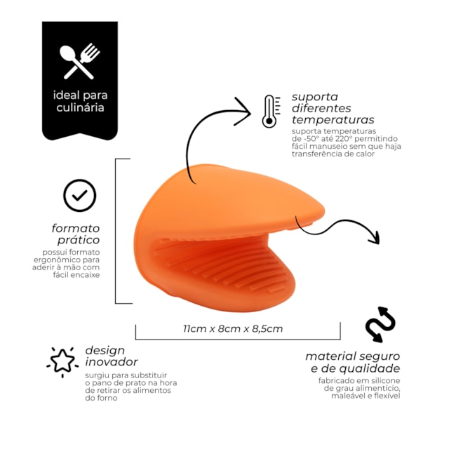 Luva de Silicone em Formato de Bico Mimo Style Luva de Silicone em Formato de Bico Mimo Style