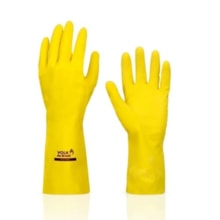 Luva Látex Amarela Natural G - Volk
