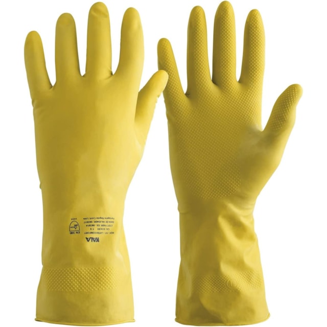 Luva Látex Natural Flocada Tamanho 9 (G) - Kala Luva Látex Natural Flocada Tamanho 9 (G) - Kala